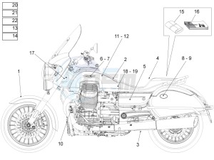 California 1400 Touring SE ABS 1380 USA CND drawing Plaat