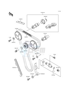 KL 250 D [KLR250] (D10-D14) [KLR250] drawing CAMSHAFT-- S- -_TENSIONER