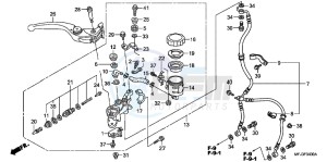 CBR600RRB drawing FR. BRAKE MASTER CYLINDER (CBR600RR)