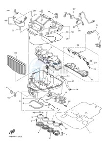 YZF-R1 YZF-R1E 998 R1 (2SG3) drawing INTAKE