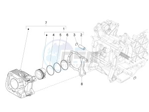 Fly 150 4T 3V ie (USA) drawing Cylinder-piston-wrist pin unit