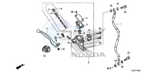 CRF150RBD CRF150RB Europe Direct - (ED) drawing FR. BRAKE MASTER CYLINDER