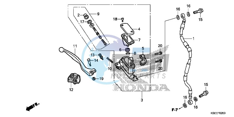 FR. BRAKE MASTER CYLINDER