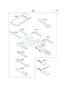 EX 500 D [NINJA 500R] (D6F-D9F) D9F drawing OWNERS TOOLS