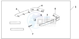 GL1800 drawing SADDLEBAG SPOILER (NH496M)