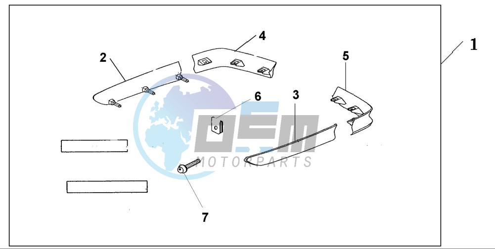 SADDLEBAG SPOILER (NH496M)