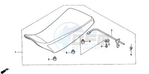 TRX350FE RANCHER 4X4 ES drawing SEAT