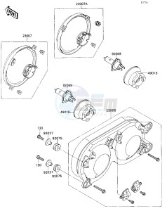 ZX 750 H [NINJA ZX-7] (H1) [NINJA ZX-7] drawing HEADLIGHT-- S- -