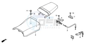 CBR600F drawing SEAT (2)