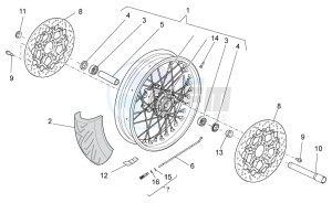 Griso S.E. 1200 8V USA-CND drawing SE Front wheel