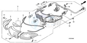 PES1509 Europe Direct - (ED / 2ED) drawing REAR COMBINATION LIGHT