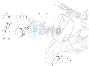 LX 125 4T 3V ie drawing Head lights - Turn signal lamps