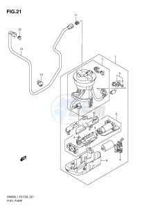 AN650 (E3-E28) Burgman drawing FUEL PUMP