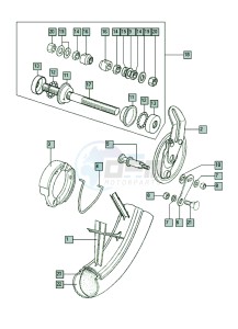 A3 50 drawing Front wheel-alu IV