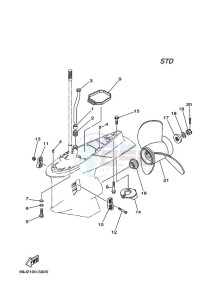 F200B drawing PROPELLER-HOUSING-AND-TRANSMISSION-2