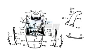 JET 14 25KMH 50 (L8) NL EURO4 drawing FLOOR PANEL /  FRAMECOVER