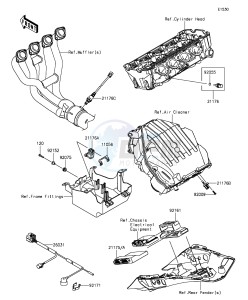 Z1000SX_ABS ZX1000MGF FR GB XX (EU ME A(FRICA) drawing Fuel Injection