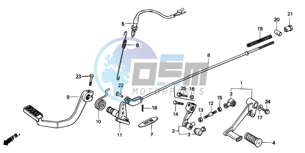 CHANGE PEDAL/BRAKE PEDAL