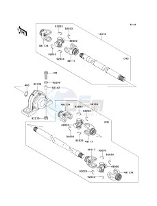 KAF 950 F [MULE 4010 DIESEL 4X4] (F9F-FAF) FAF drawing DRIVE SHAFT-PROPELLER