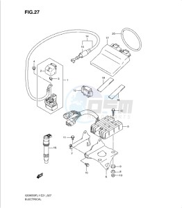 GSXF650 drawing ELECTRICAL (GSX650FL1 E24)