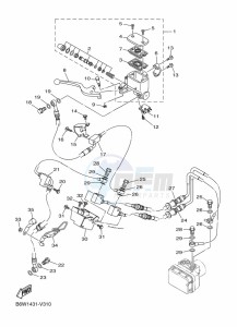 MT-25 MTN250-A (BGJ1) drawing FRONT MASTER CYLINDER