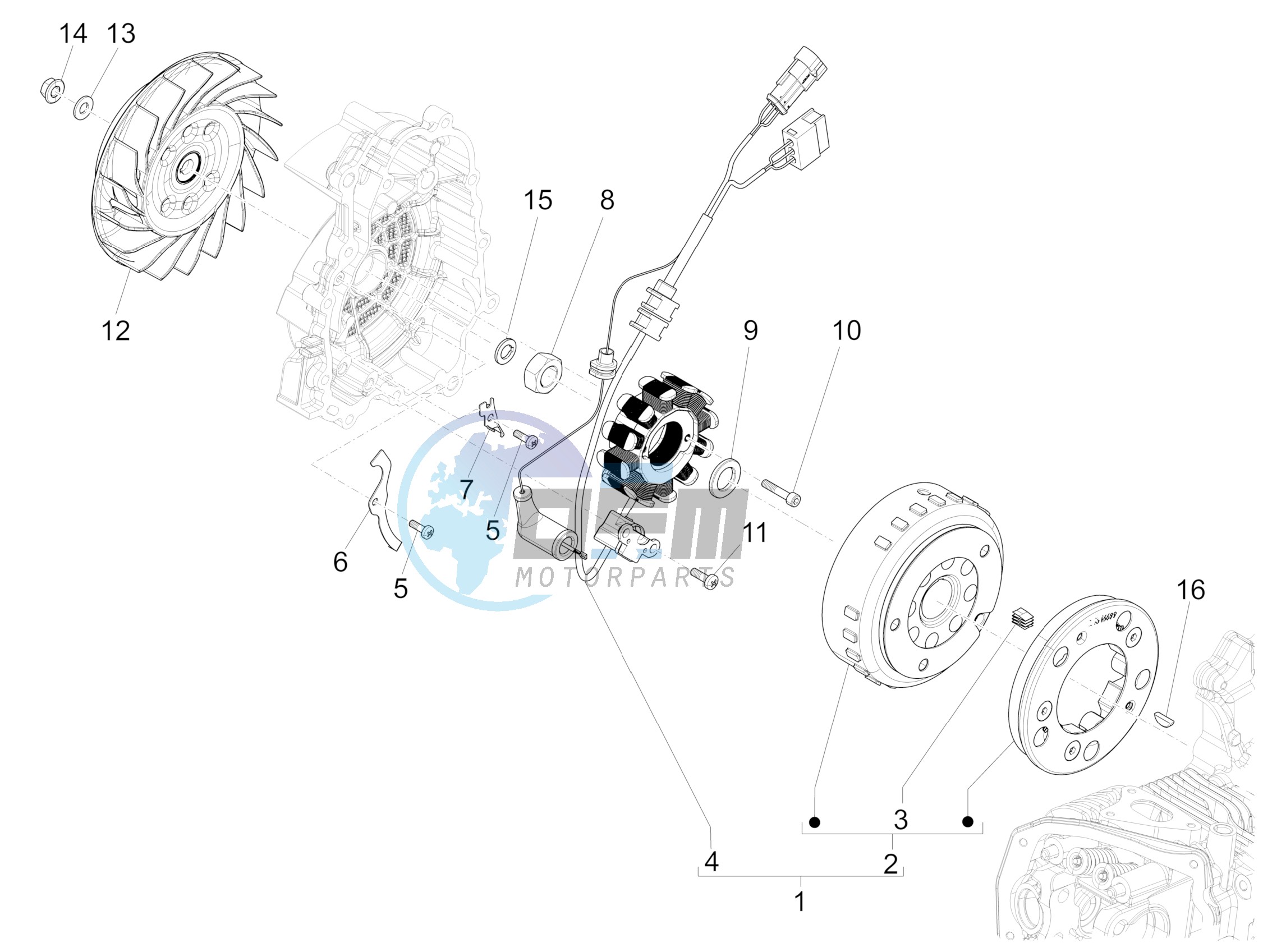 Flywheel magneto