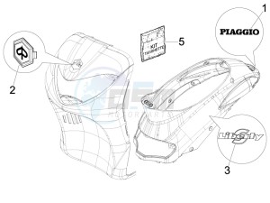 Liberty 50 4t Sport drawing Plates - Emblems