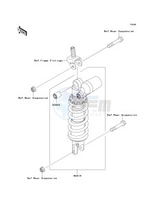 ZX 1000 M [NINJA ZX-10R] (C1) [NINJA ZX-10R] drawing SHOCK ABSORBER-- S- -