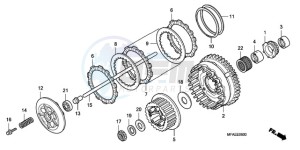 CBF1000SA France - (F / ABS CMF) drawing CLUTCH