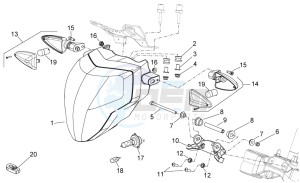 Shiver 750 drawing Front lights