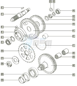 LIMITED_24-45kmh_T-V 50 T-V drawing Countershaft-mainshaft