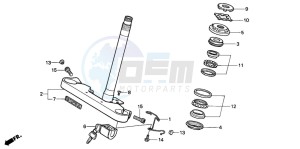 VT600CD drawing STEERING STEM