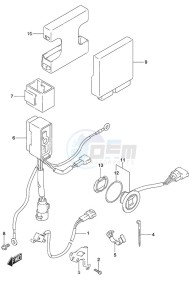 DF 50A drawing PTT Switch/Engine Control Unit