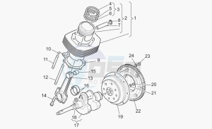 V 11 1100 Le Mans Le Mans drawing Crankshaft cpl.