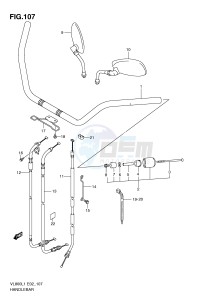 VL800 (E2) VOLUSIA drawing HANDLEBAR (VL800UEL1 E19)