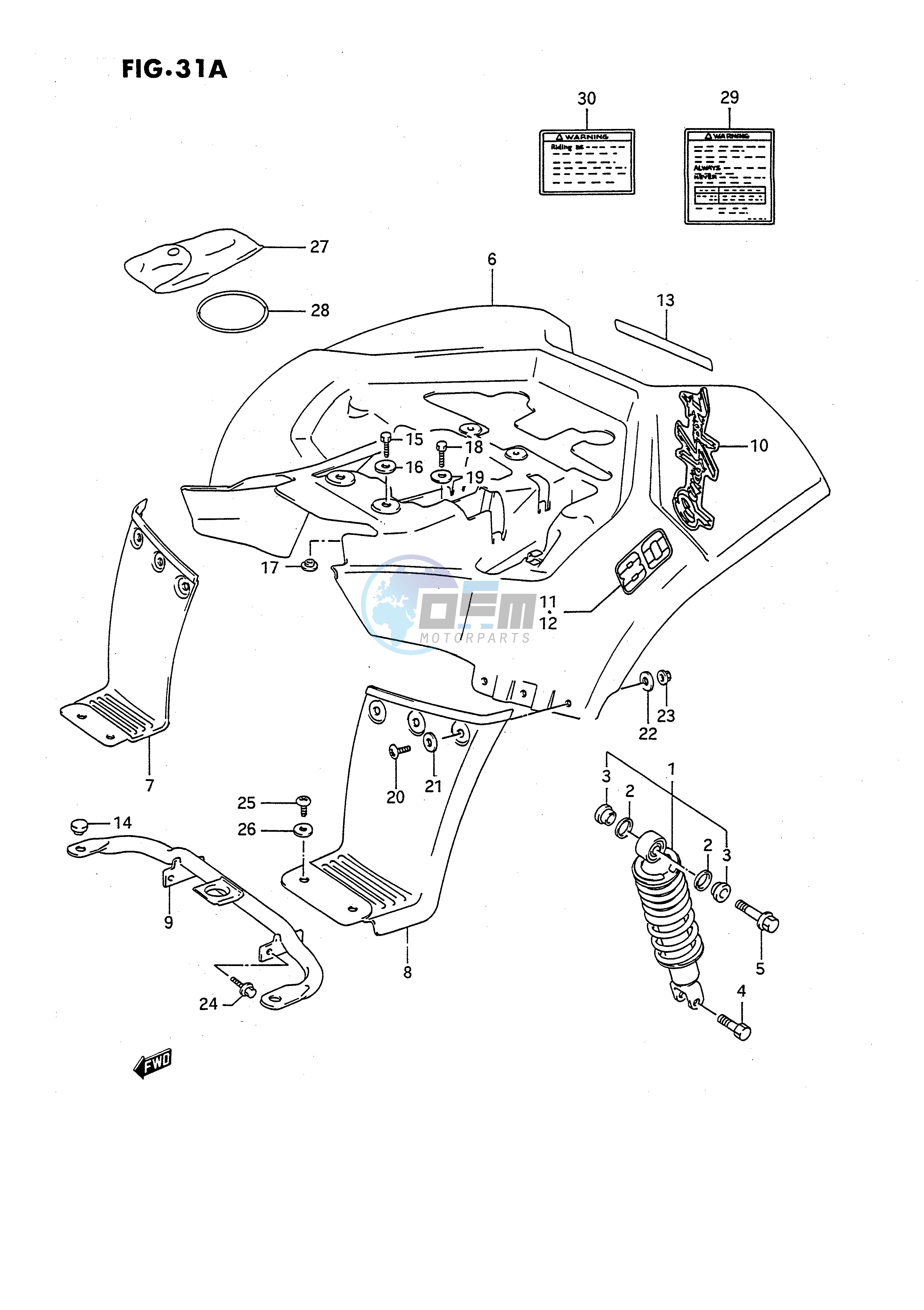 REAR FENDER (MODEL L)