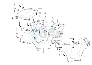 X9 200 drawing Handlebar covers