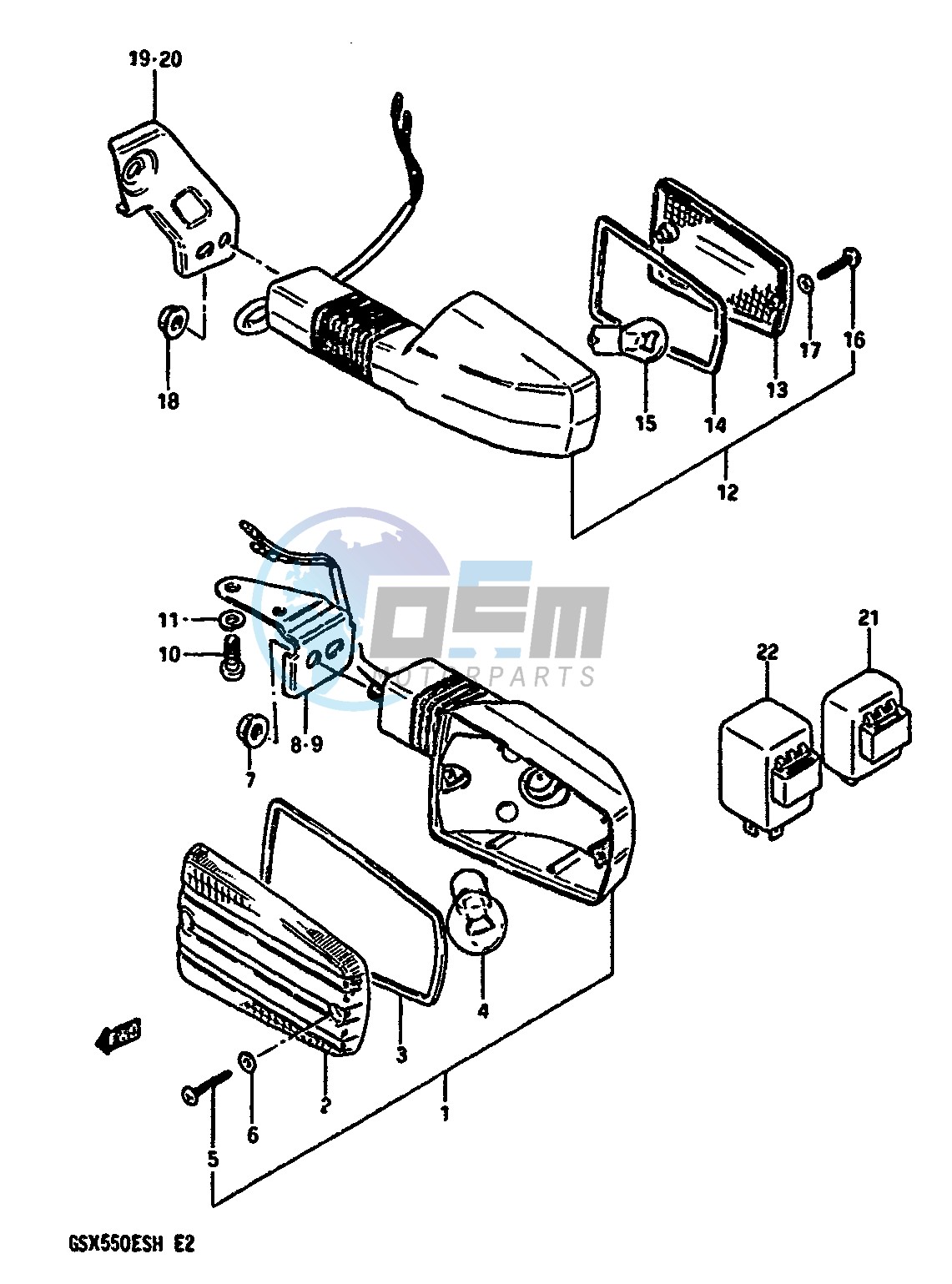 TURN SIGNAL LAMP (E2,E17)