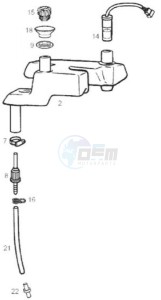 ATLANTIS BULLET - 50 cc VTHAL4AE2 2T AC drawing Oil tank (Positions)