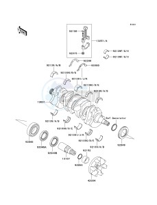 JT 1500 C [ULTRA LX] (C7F-C8F ) C7F drawing CRANKSHAFT