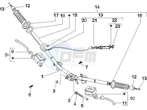 NRG 50 power Pure jet drawing Handlebars - Master cilinder