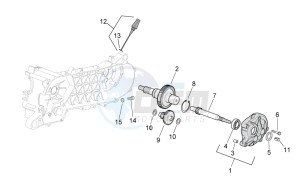 Mojito custom 50 2t (eng. piaggio) drawing Transmission final drive