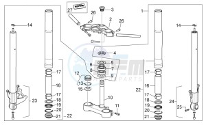 RS 125 E2 - E3 drawing Front Fork