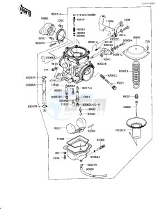 KZ 250 W [LTD BELT] (W1) [LTD BELT] drawing CARBURETOR