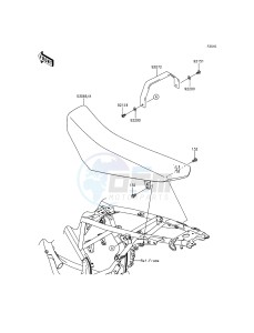 KLX125 KLX125CEF XX (EU ME A(FRICA) drawing Seat