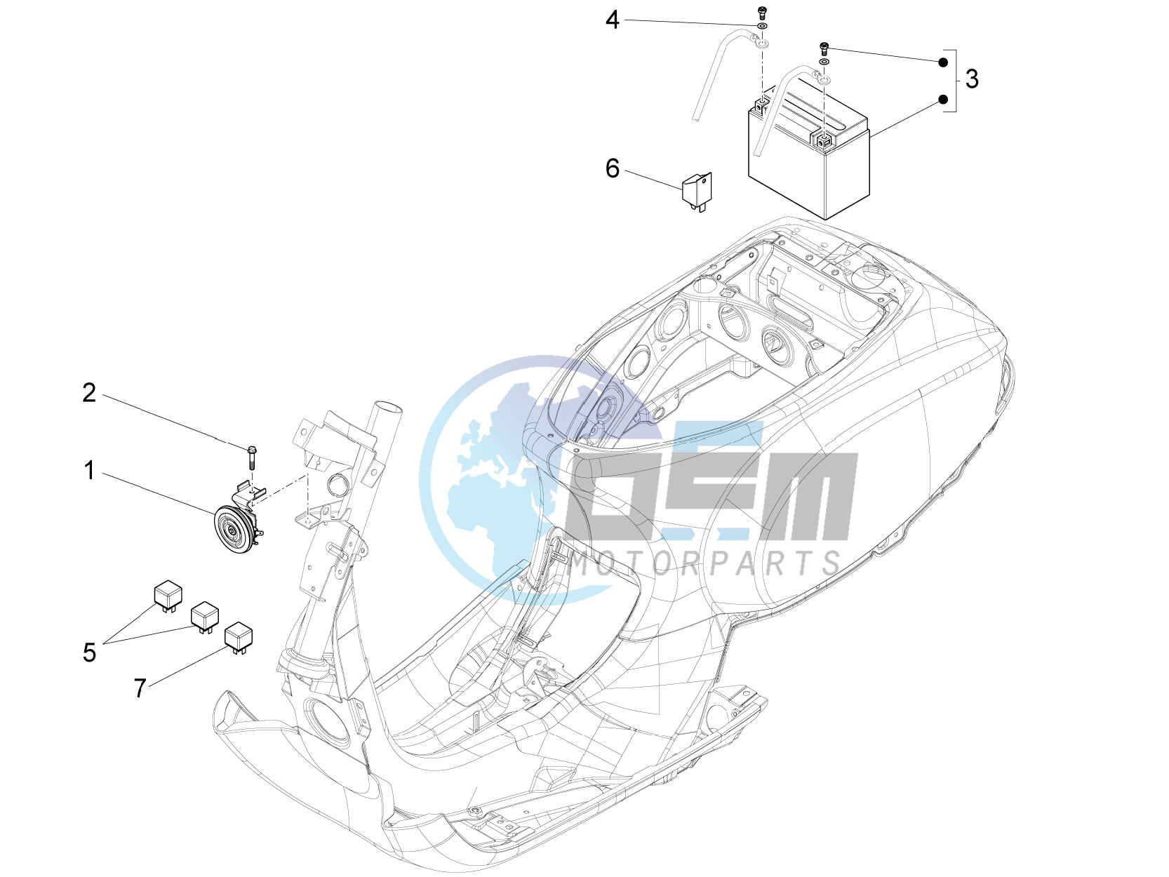 Remote control switches - Battery - Horn