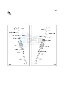 Z750 ZR750L9F GB XX (EU ME A(FRICA) drawing Valve(s)