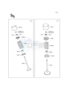 KX250F KX250ZFF EU drawing Valve(s)