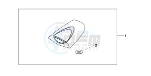 CBR600RA9 Korea - (KO / ABS MK) drawing SEAT COWL*NHA66P*