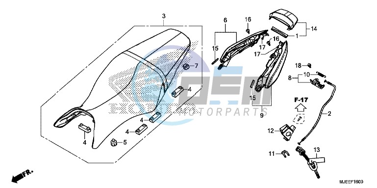 SEAT/ REAR COWL